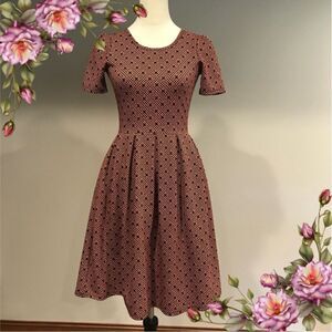Gorgeous LuLaRoe geometric  print Amelia dress